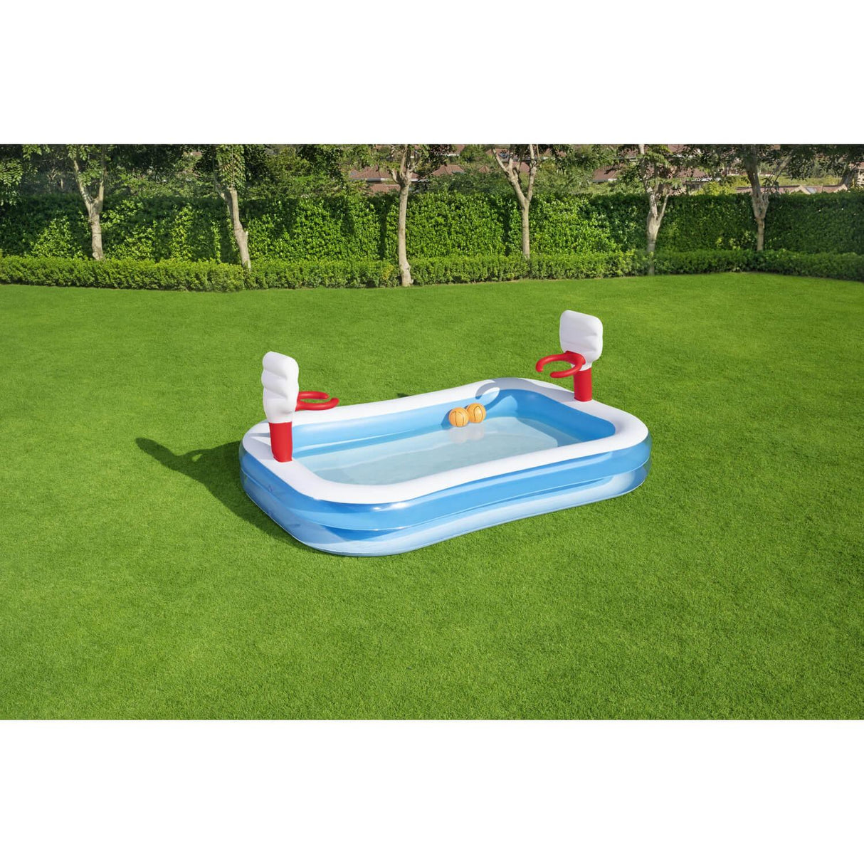 Piscina Inflable Bestway Basketball Con Pelota 251x168x102cm