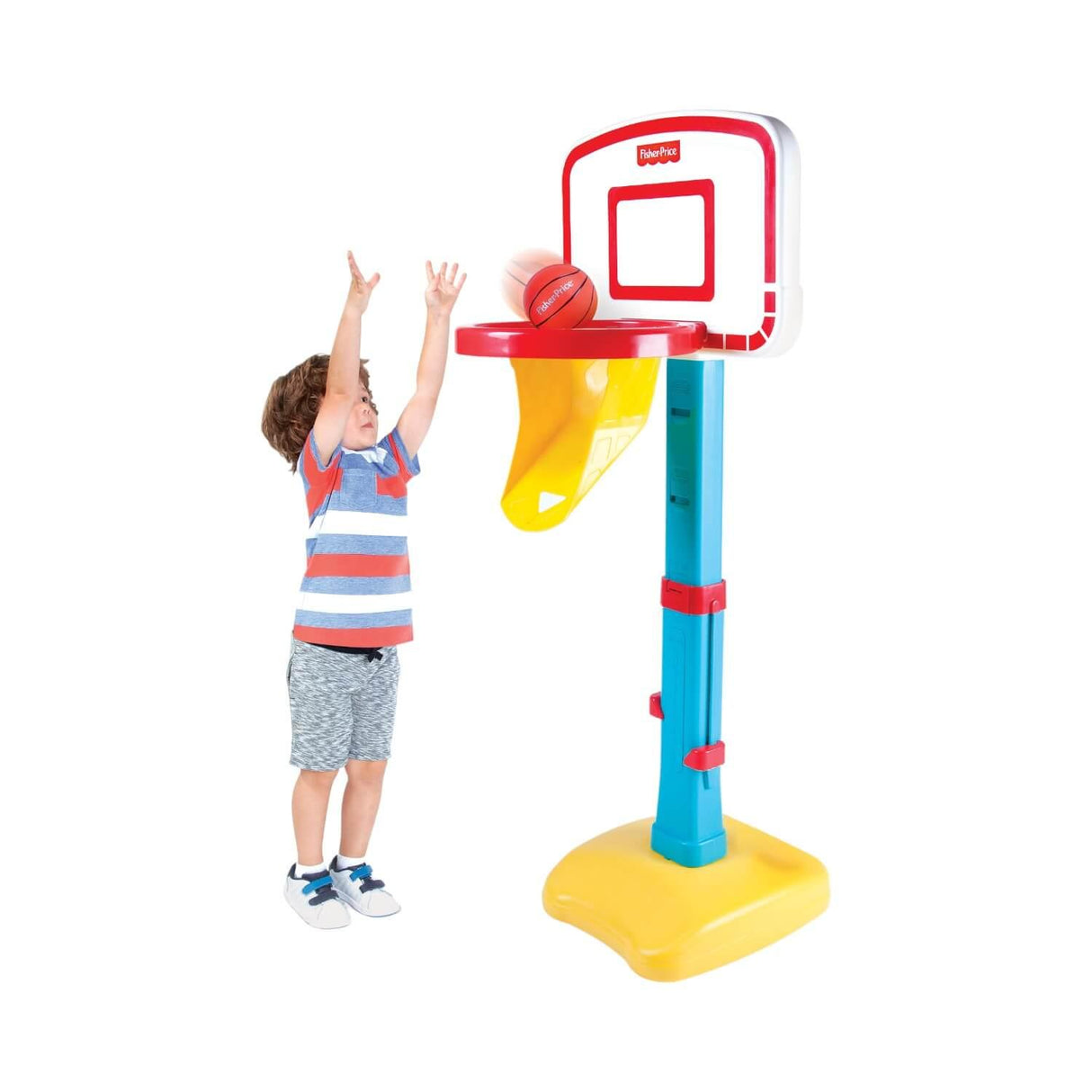 Set Aro Basketball + Pelota Ajustable 1,53m Fisher Price