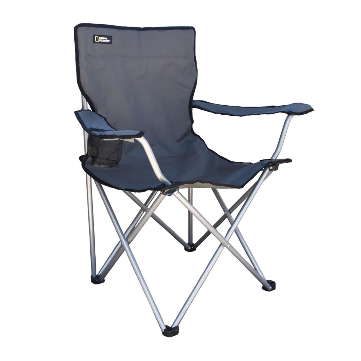 Silla Plegable Camping Kenai Apoyabrazos Gris Nat Geo