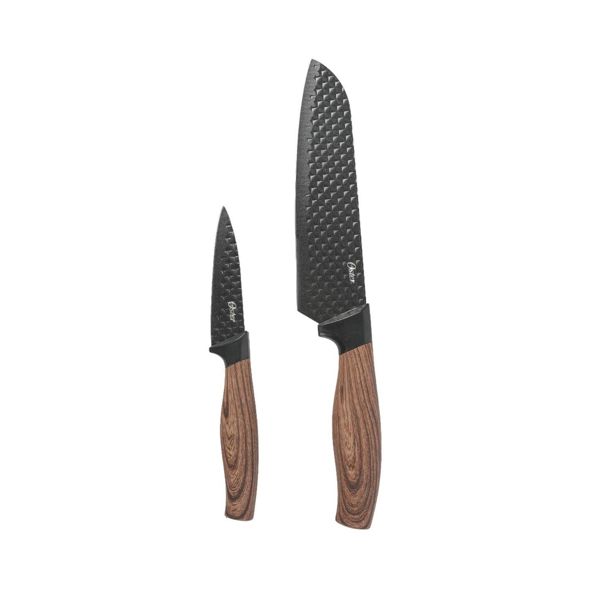 Set Cuchillos Santoku Negro y Para Pelar Gunderson 2Pc Oster