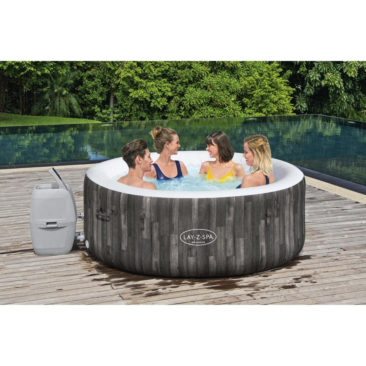 Hot Tub Spa Jacuzzi Inflable Bahamas 4 Personas Bestway