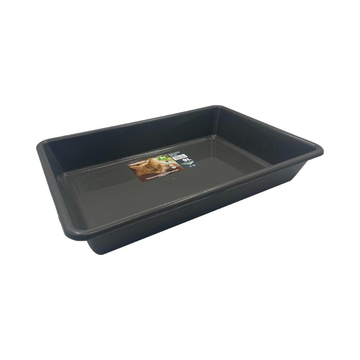 Arenero Bandeja Gato 9 Litros 48X33X8Cm Negro Plastiken