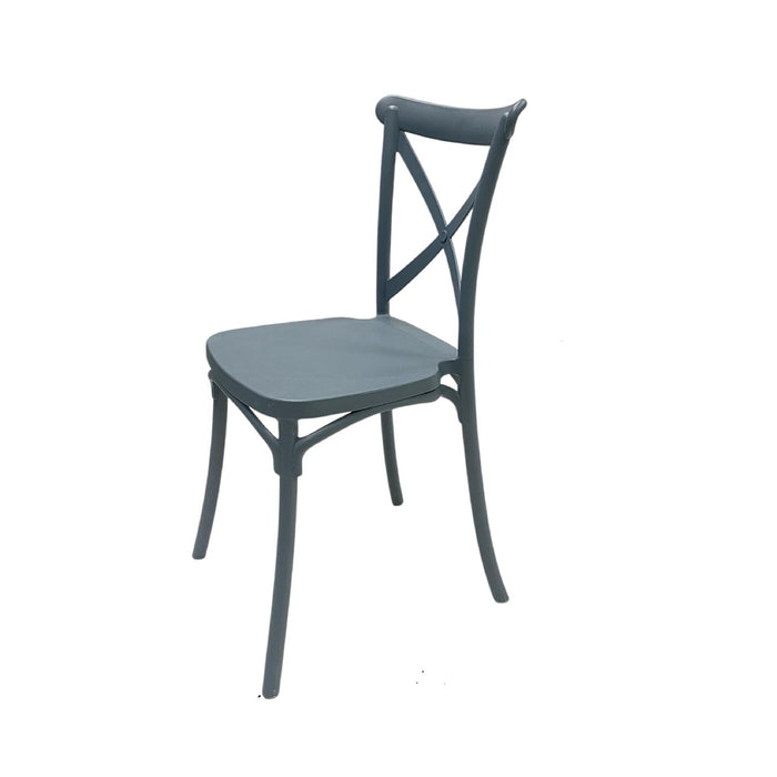 Silla Plástico Crossback Deco Copenhagen Azul Escandinavia