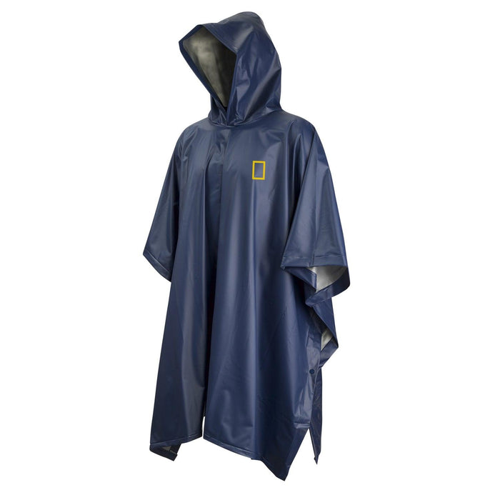 Poncho Impermeable Azul Con Capucha National Geographic